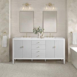 Myrrin 72" Double (Vanity Only Pricing) in Bright White